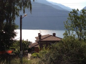 Immobilien Comer See Cremia mit Garten und seeblick