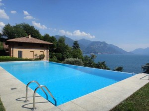 Immobilien Comer See San Siro mit Schwimmbad und Seeblick 