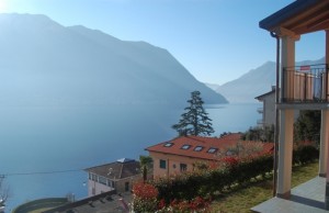 Immobilien Comer See Sala Comacina Villa mit Garten und Seeblick